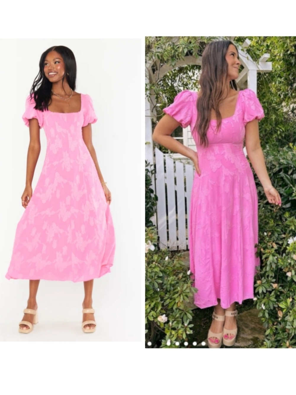 NWT Show Me Tour Mumu Mia Pink Midi Dress Size 1X
